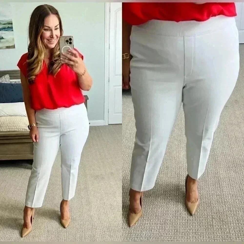 NWT SPANX On-the-Go Slim Straight Ankle Pants – Ultimate Opacity Tech Fabric  XL